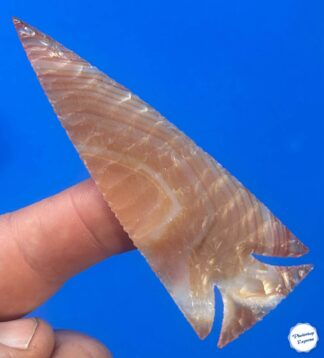 Brazilian Agate Extreme Notched Point