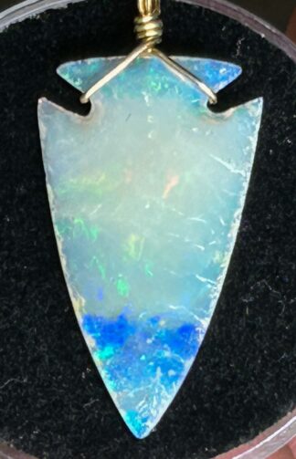 Coober Pedy Opal Arrowhead Necklace