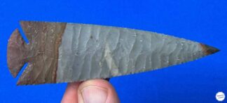 Narrow-Notch Polychrome Jasper Spearpoint