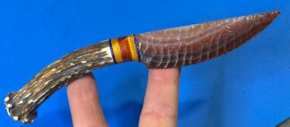 Brazilian Agate Banded Beauty Neck Knife