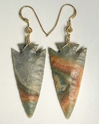 Flint Ridge Arrowhead Earrings