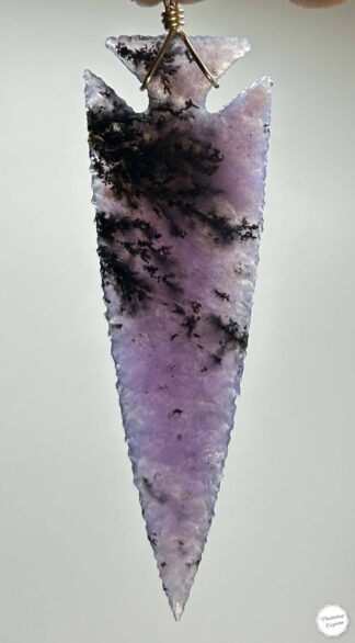 Amethyst Sage Arrowhead Necklace