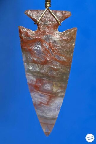 Petrified Wood Arrowhead Necklace