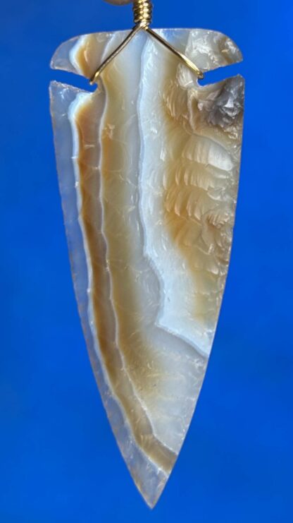 Brazilian Agate Arrowhead Necklace - Image 2