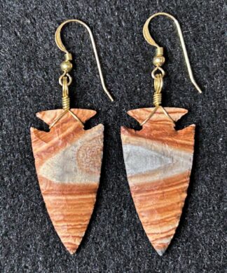 Owhee Jasper Arrowhead Earrings
